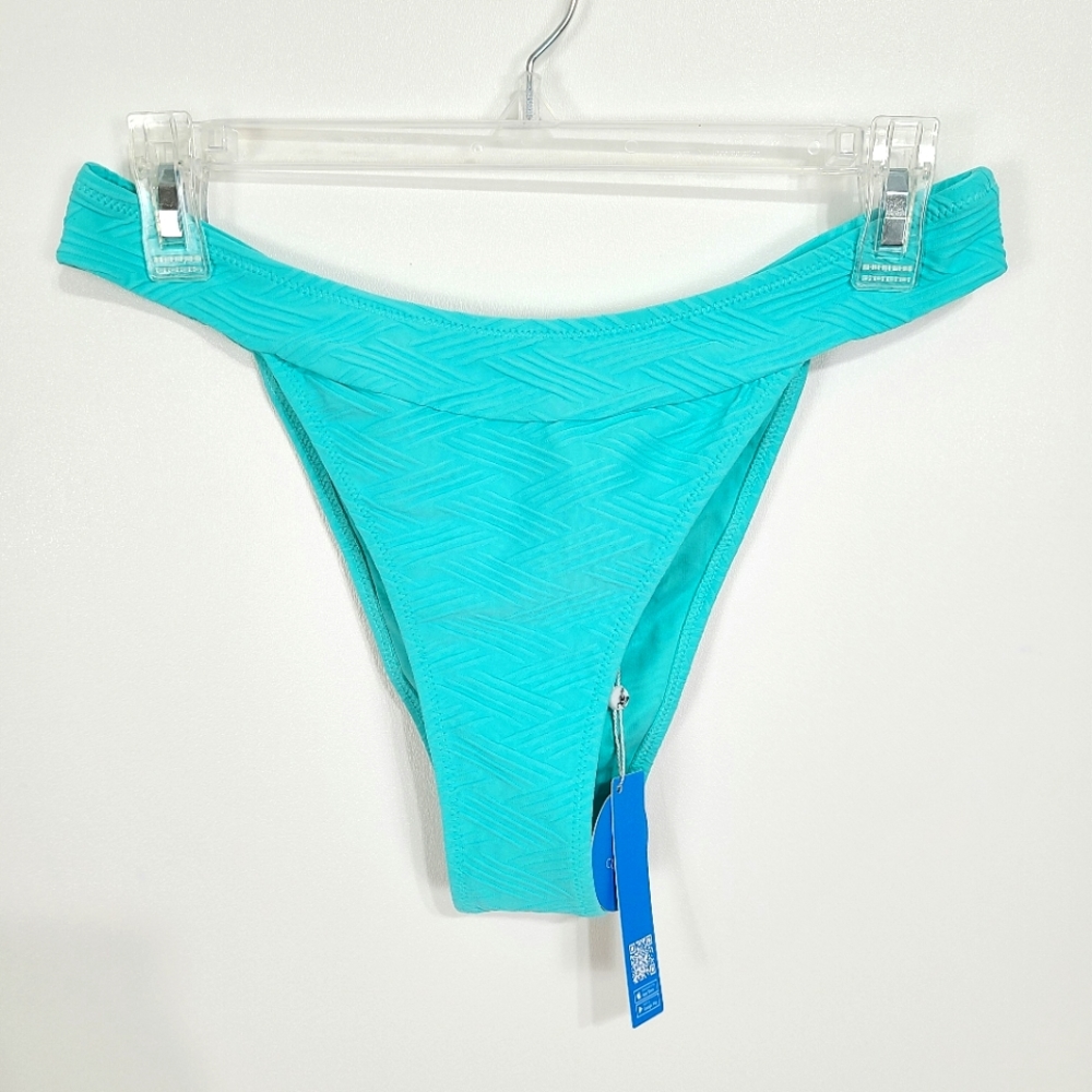 Cupshe | NWT High Waisted Bikini Bottom Aqua Medium